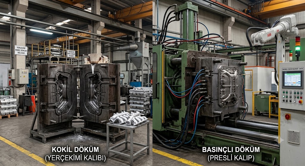 KOKİL VE BASINÇLI DÖKÜM KALIPLARI